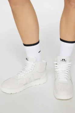 Golf|Golf Shoes<J.Lindeberg Ace High-Top Golf Sneaker W White
