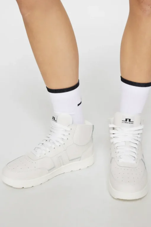 Golf|Golf Shoes<J.Lindeberg Ace High-Top Golf Sneaker W White