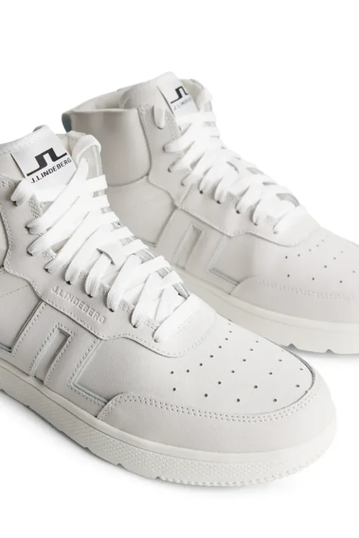 Golf|Golf Shoes<J.Lindeberg Ace High-Top Golf Sneaker W White