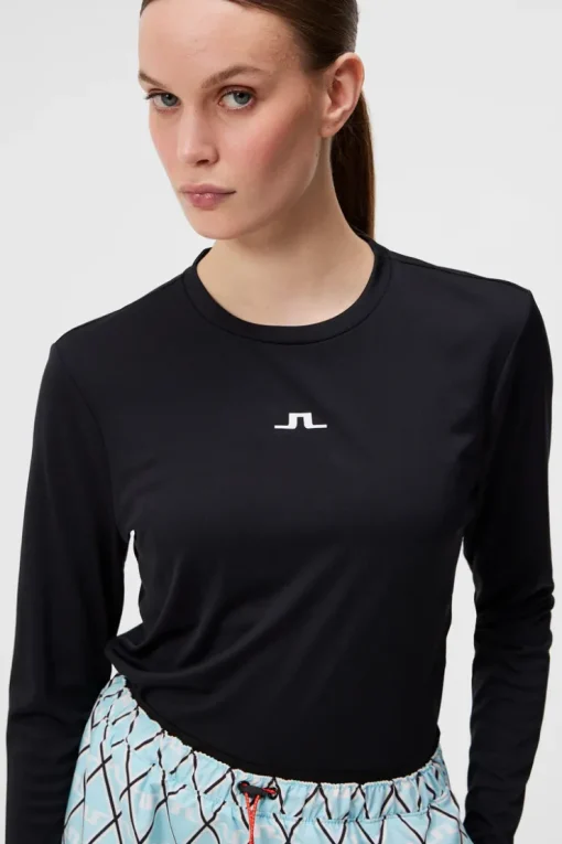 Base & Mid Layers|Outdoor<J.Lindeberg Ada LS T-shirt Black