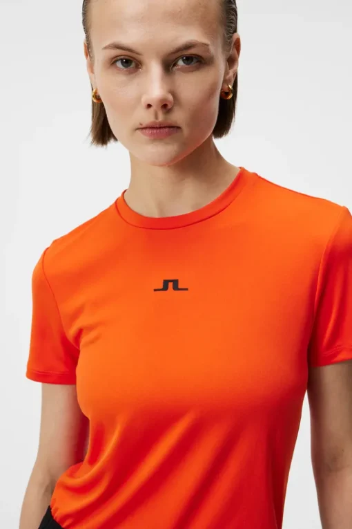 Base & Mid Layers|Outdoor<J.Lindeberg Ada T-shirt TangerineTango