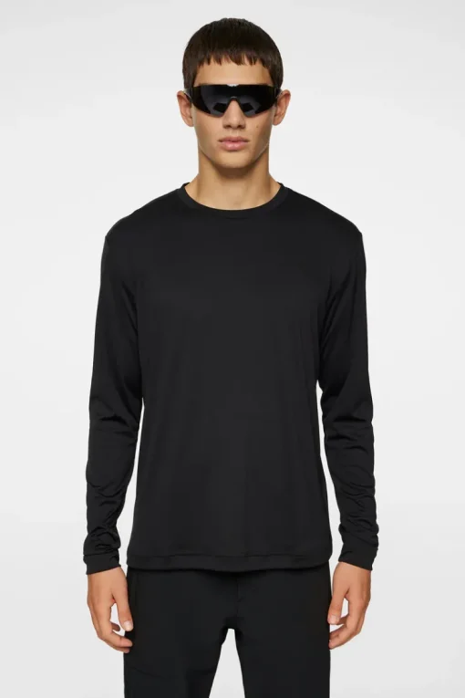T-shirts|Active<J.Lindeberg Ade T-shirt LS Black