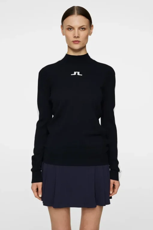 Golf|Knitwear<J.Lindeberg Adia Knitted Sweater JLNavy