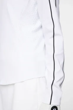 Golf|Base & Mid Layers<J.Lindeberg Adiola Quarter Zip Mid Layer White