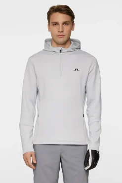 Golf|Hoodies<J.Lindeberg Aerial Quarter Zip Hood HighRise
