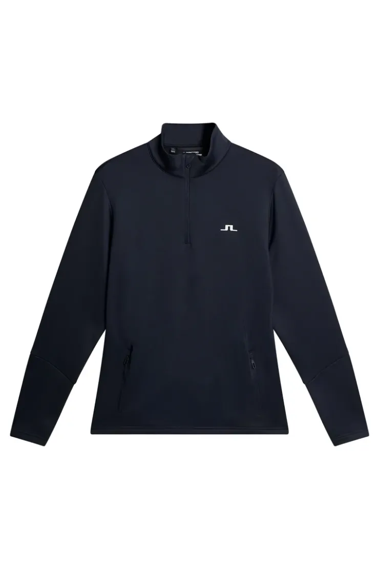 Golf|Base & Mid Layers<J.Lindeberg Aerial Quarter Zip Mid Layer JLNavy