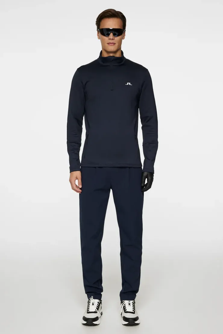 Golf|Base & Mid Layers<J.Lindeberg Aerial Quarter Zip Mid Layer JLNavy