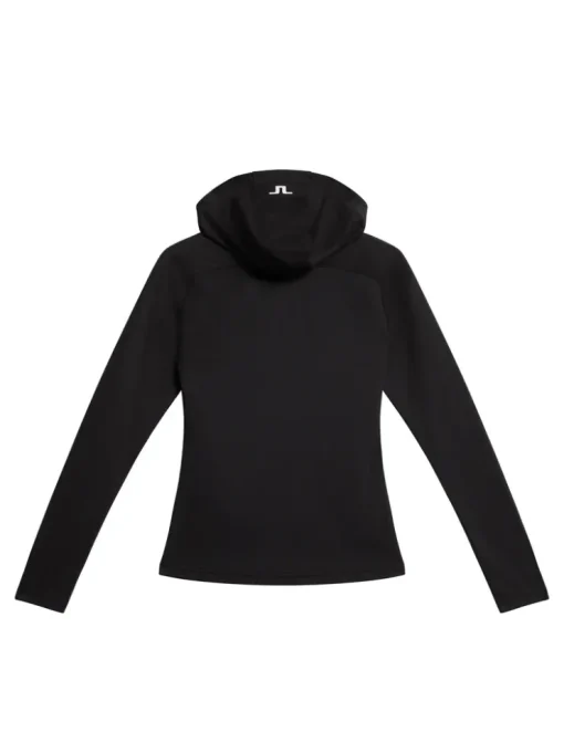 Golf|Base & Mid Layers<J.Lindeberg Agnes Quarter Zip Hood Black