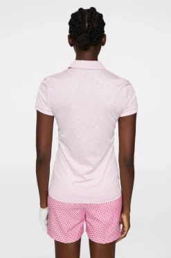 Golf|Tops<J.Lindeberg Alaya Jacquard Polo Nosegay