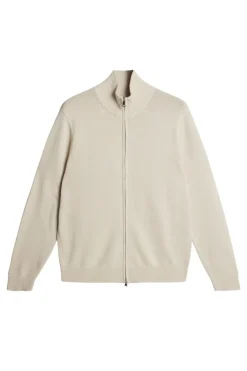 Knitwear|Tops<J.Lindeberg Alexis Full Zip Cardigan Moonbeam