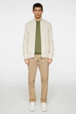 Knitwear|Tops<J.Lindeberg Alexis Full Zip Cardigan Moonbeam