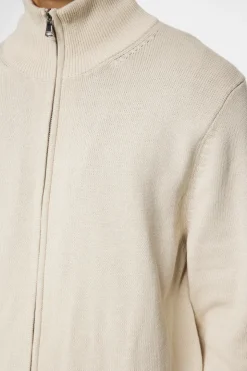 Knitwear|Tops<J.Lindeberg Alexis Full Zip Cardigan Moonbeam