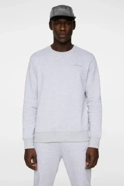 Active|Sweaters<J.Lindeberg Alpha Crew Neck LightGreyMelange