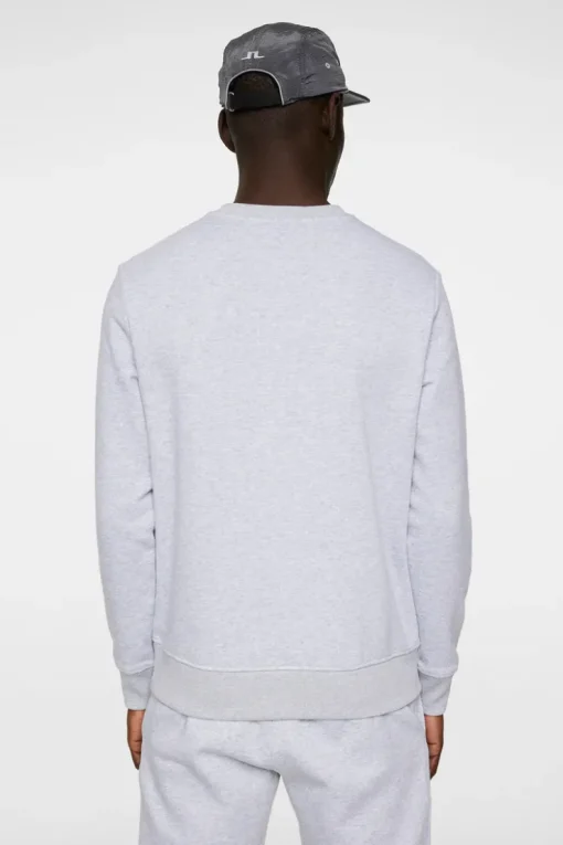 Active|Sweaters<J.Lindeberg Alpha Crew Neck LightGreyMelange