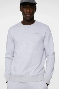 Active|Sweaters<J.Lindeberg Alpha Crew Neck LightGreyMelange