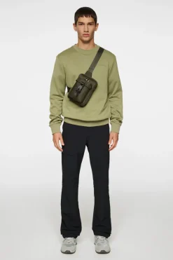 Sweaters|Active<J.Lindeberg Alpha Crew Neck OilGreen