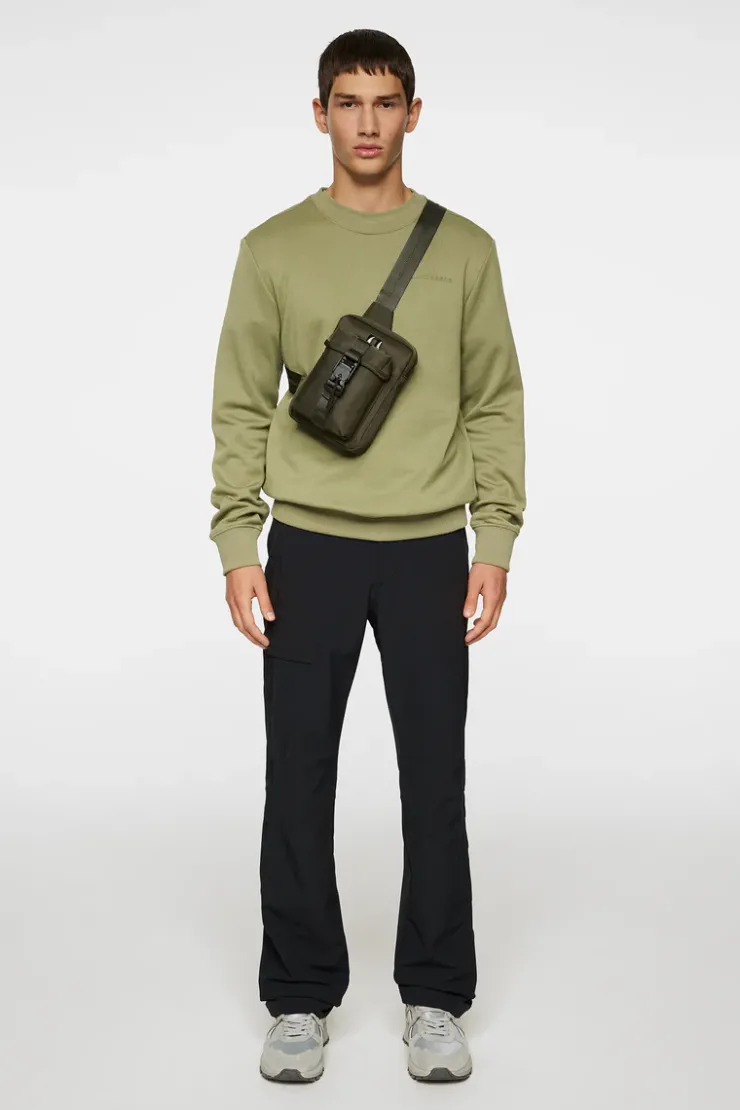 Sweaters|Active<J.Lindeberg Alpha Crew Neck OilGreen