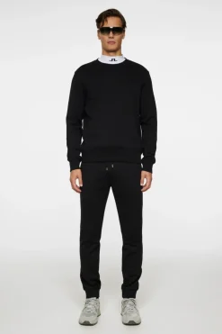 Sweaters|Active<J.Lindeberg Alpha Crew Neck Black