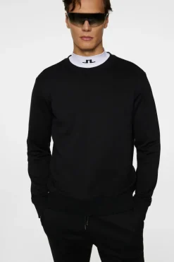 Sweaters|Active<J.Lindeberg Alpha Crew Neck Black