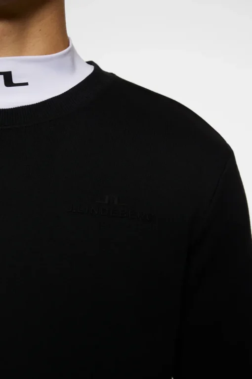 Sweaters|Active<J.Lindeberg Alpha Crew Neck Black
