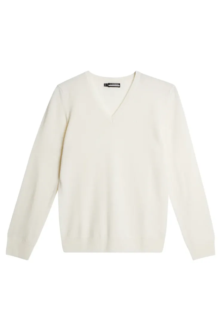 Golf|Knitwear<J.Lindeberg Amaya Knitted Sweater White
