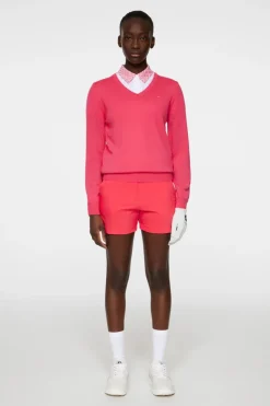 Golf|Knitwear<J.Lindeberg Amaya Knitted Sweater Azalea