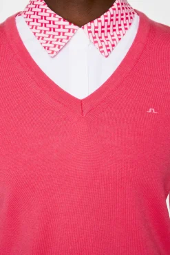 Golf|Knitwear<J.Lindeberg Amaya Knitted Sweater Azalea