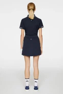 Golf|Skirts<J.Lindeberg Amelie Mid Golf Skirt JLNavy