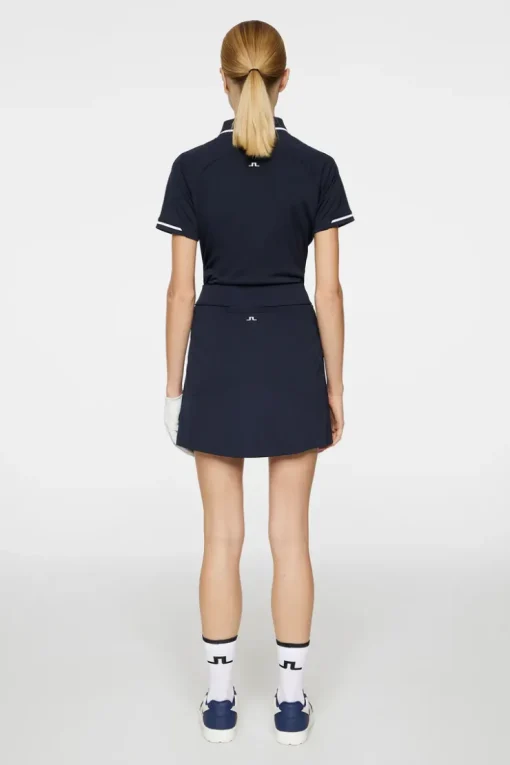 Golf|Skirts<J.Lindeberg Amelie Mid Golf Skirt JLNavy
