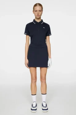 Golf|Skirts<J.Lindeberg Amelie Mid Golf Skirt JLNavy