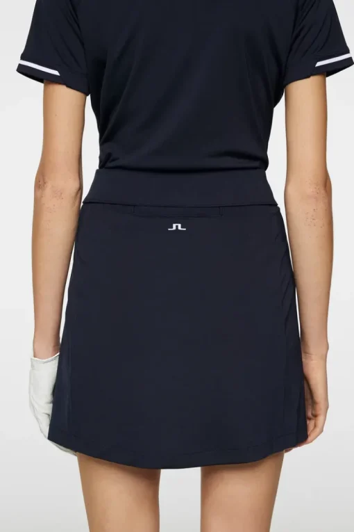 Golf|Skirts<J.Lindeberg Amelie Mid Golf Skirt JLNavy