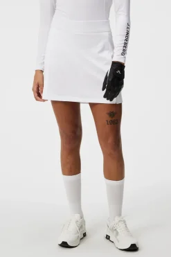 Golf|Skirts<J.Lindeberg Amelie Mid Golf Skirt White