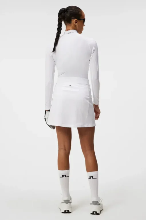 Golf|Skirts<J.Lindeberg Amelie Mid Golf Skirt White