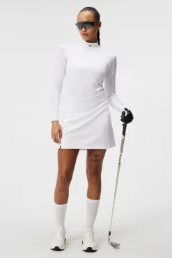 Golf|Skirts<J.Lindeberg Amelie Mid Golf Skirt White