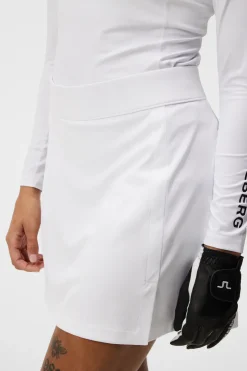 Golf|Skirts<J.Lindeberg Amelie Mid Golf Skirt White