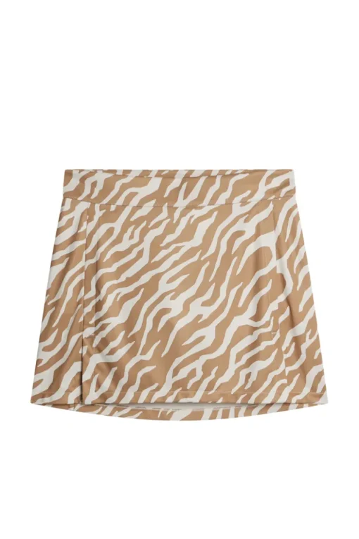 Golf|Skirts<J.Lindeberg Amelie Mid Print Skirt TourTigerTigersEyeM