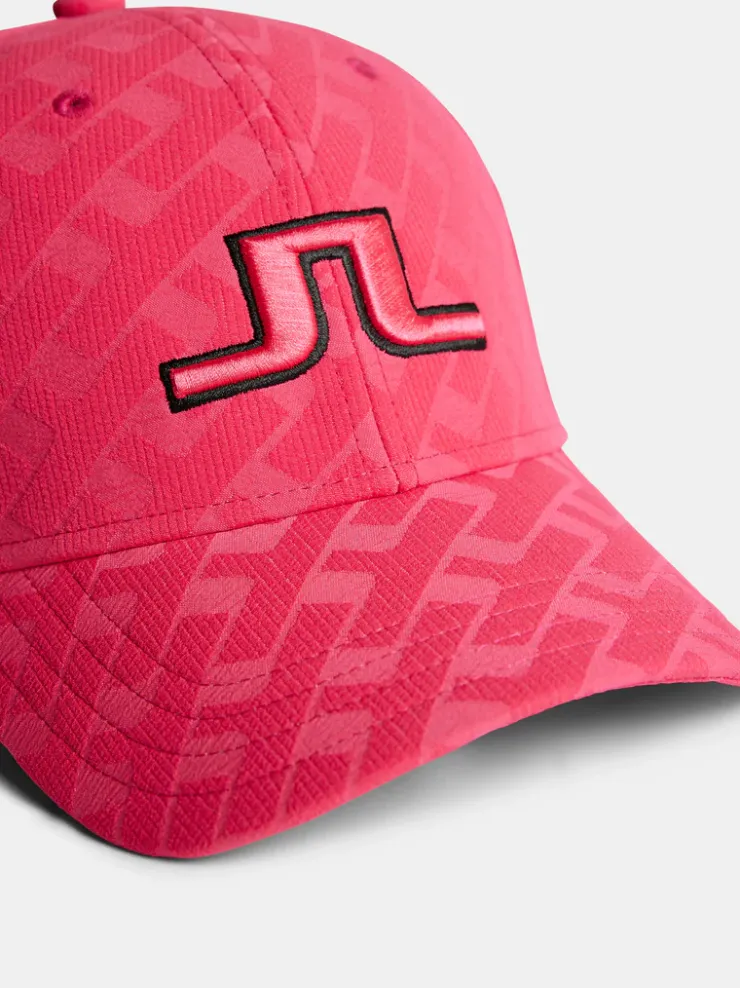 Golf|Golf Caps<J.Lindeberg Anga Jacquard Cap TourGeoJacquardPinkM