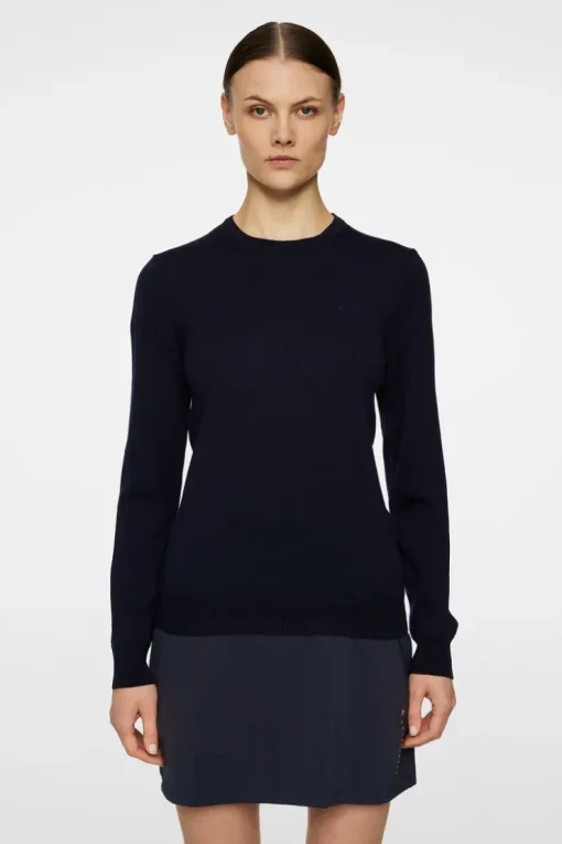 Golf|Knitwear<J.Lindeberg Aria Knitted Sweater JLNavy
