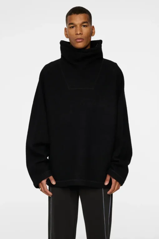 Après Ski<J.Lindeberg Armond Wool Anorak Sweater Black