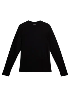 T-shirts|Tops<J.Lindeberg Arnie mock neck LS t-shirt Black