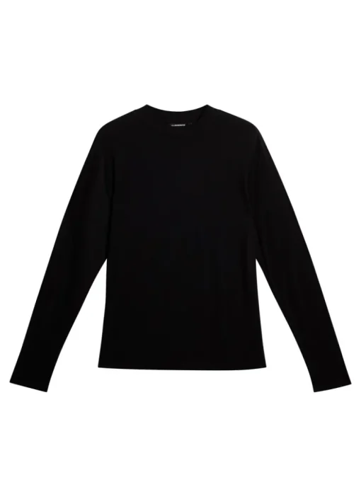 T-shirts|Tops<J.Lindeberg Arnie mock neck LS t-shirt Black
