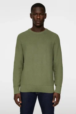 Knitwear|Tops<J.Lindeberg Arthur Knit Org Cotton Olivine
