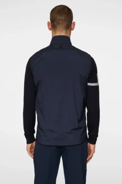 Golf|Vests<J.Lindeberg Ash Light Packable Vest JLNavy