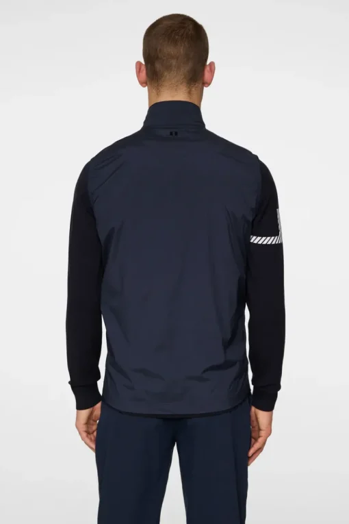 Golf|Vests<J.Lindeberg Ash Light Packable Vest JLNavy