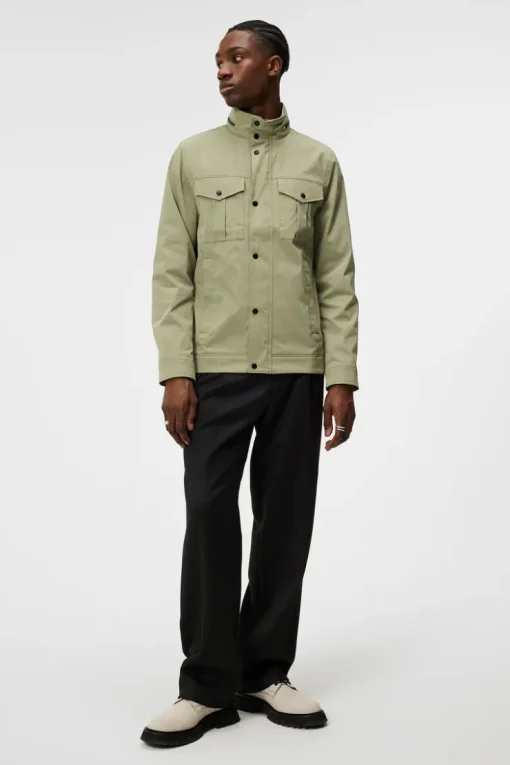 Jackets|Outerwear<J.Lindeberg Bailey Poly Jacket OilGreen