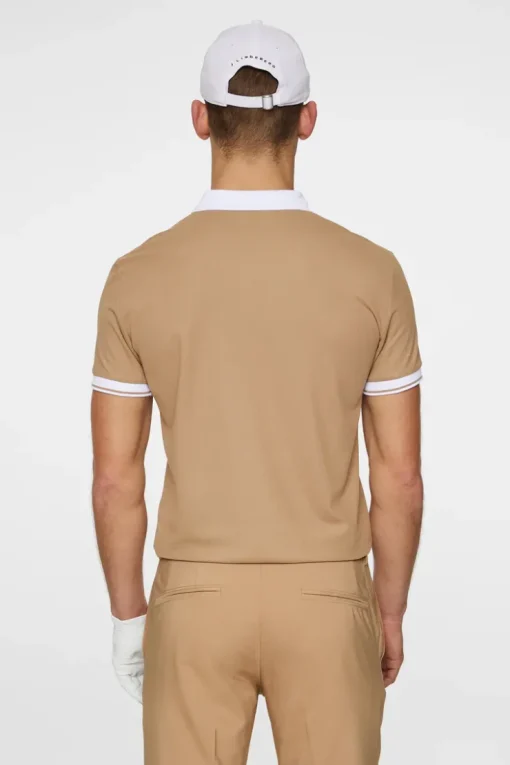 Golf|Polo Shirts<J.Lindeberg Bay Slim Polo TigersEye
