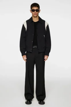 Jackets|Outerwear<J.Lindeberg Baze 2L Baseball Jacket Black