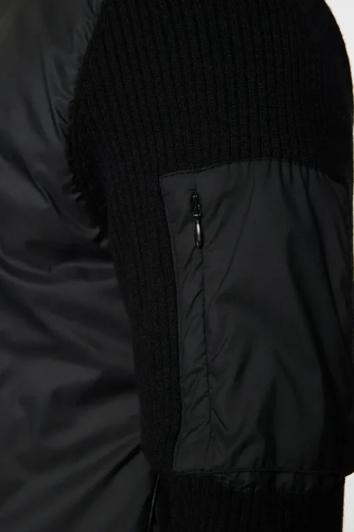 Knitwear|Tops<J.Lindeberg Beck Knitted Hybrid Jacket Black