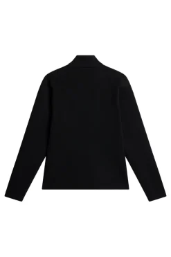 Golf|Knitwear<J.Lindeberg Bell Tech Knit Zip Sweater Black
