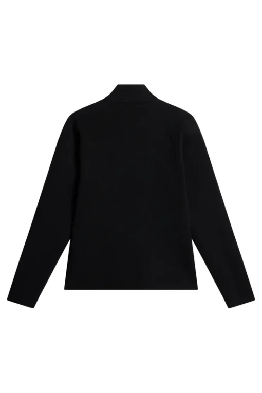 Golf|Knitwear<J.Lindeberg Bell Tech Knit Zip Sweater Black